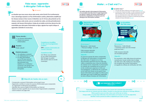 Fake news (Cycle 4) : apprendre à décrypter l’info en ligne
