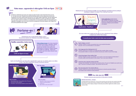 Fiche parents : apprendre à décrypter l’info en ligne