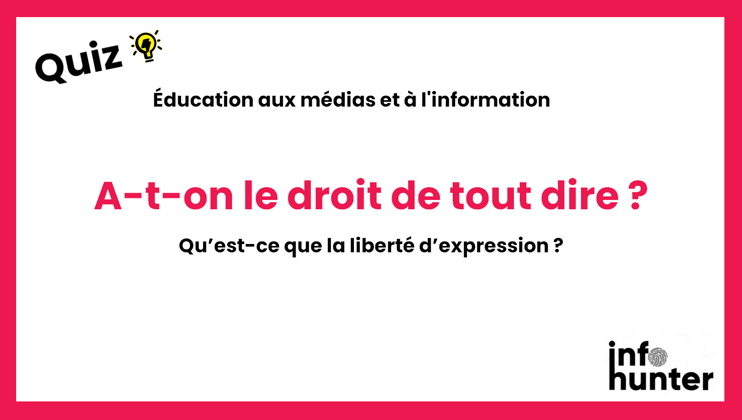 A-t-on le droit de tout dire ?