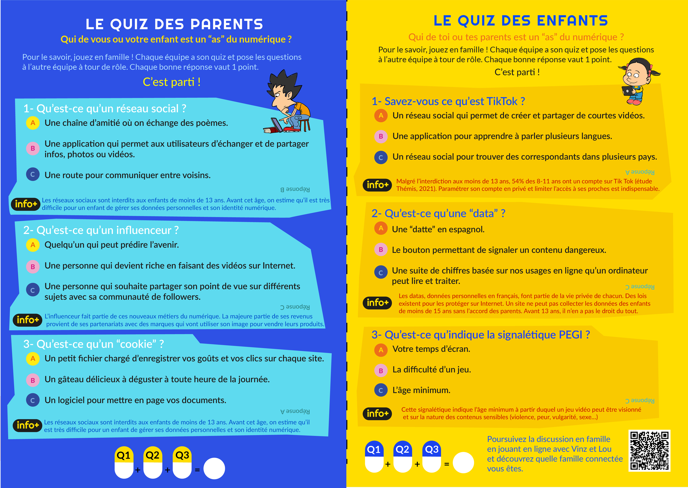 Quiz Famille Vinz et Lou